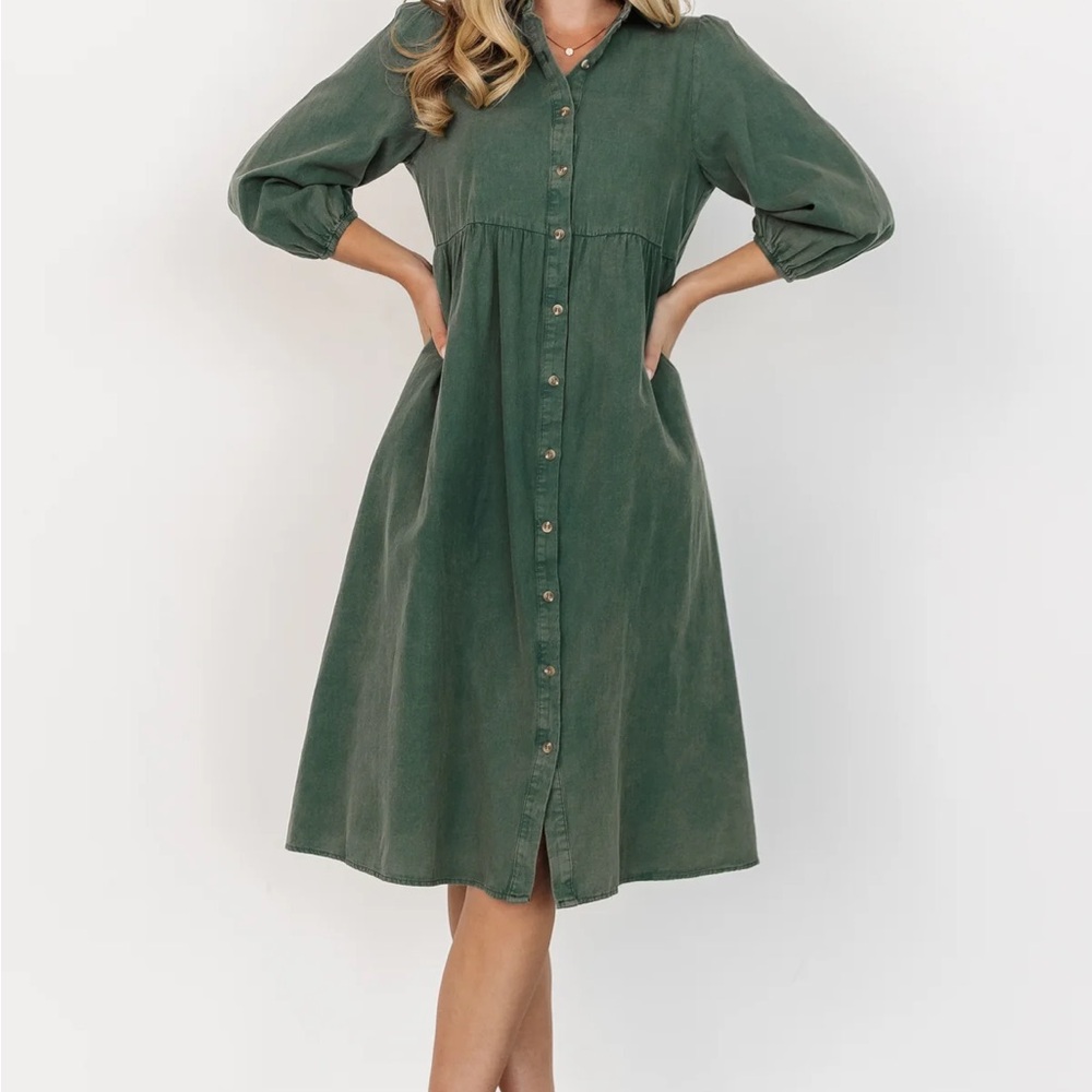 Baltic Born Olive Long Sleeve Dress
